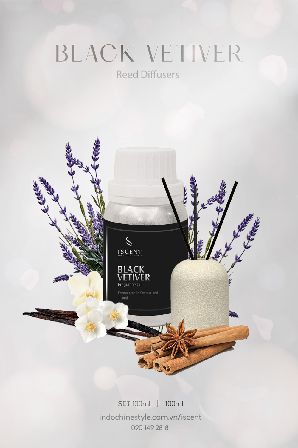 Khuếch tán tinh dầu nước hoa Black Vetiver